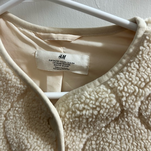 H&M Cozy Cream Teddy Jacket - Picture 3 of 5